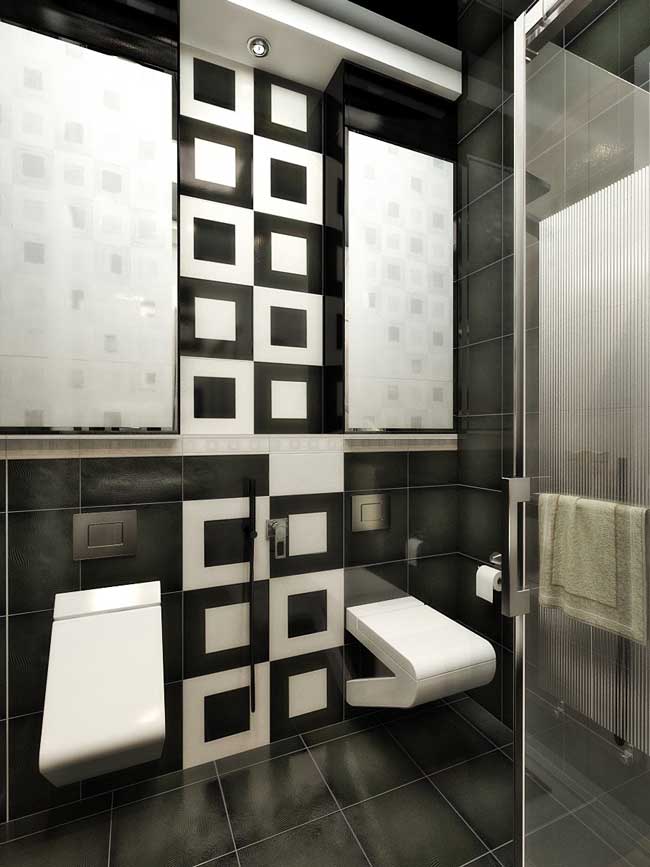 Совмещенная ванная комната с душевой кабиной. Фото 1