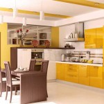 Кухня в желтом цвете. Фото 4