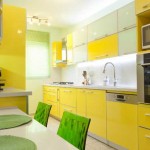 Дизайн кухни желто-зеленого цвета. Фото 8