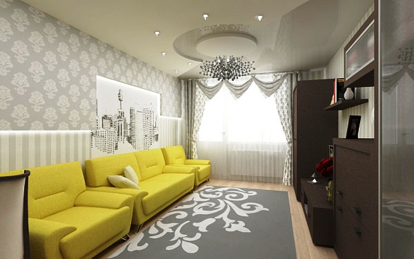 Фото: яркая желтая мебель разнообразит комнату и привнесет в нее живые краски