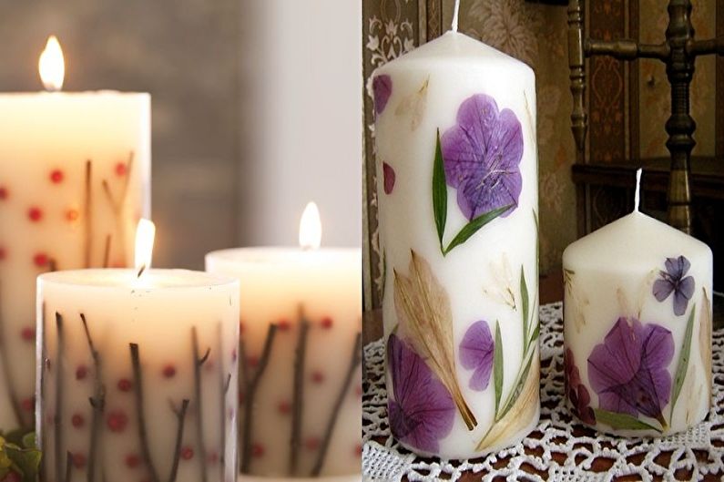 Цветочные свечи - Декоративные свечи своими руками
