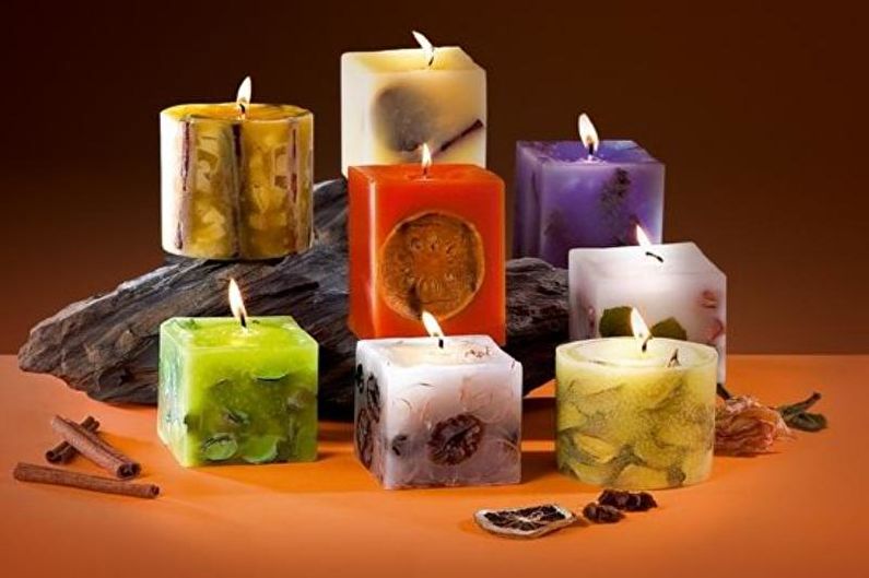 Ароматические свечи - Декоративные свечи своими руками