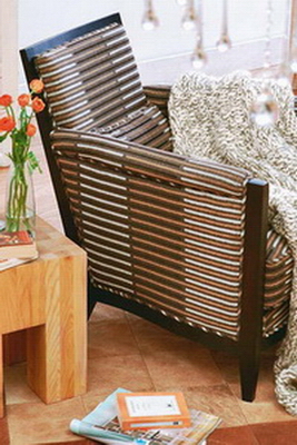 Кресло в домашнем интерьере - обивка