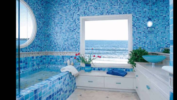 Дизайнерские особенности ванной в морском стиле (28 фото)