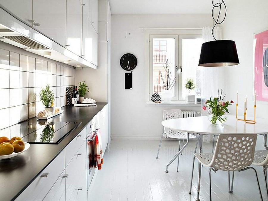 Кухонный дизайн интерьера в скандинавском стиле фото