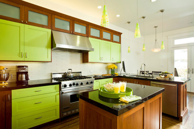 Зеленая кухня - фото