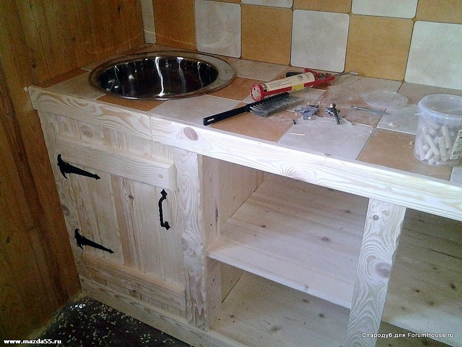 деревянная кухня своими руками монтаж