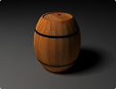 3D модель бочка деревянная 