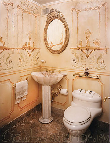 Туалет в стиле рококо