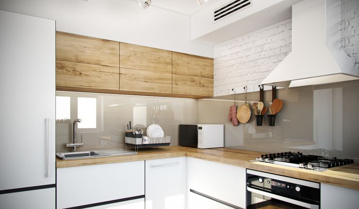butcher-block-countertop-white-stained-chimney-kitchen-appliance