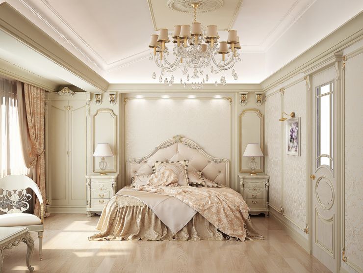 Спальня в классическом стиле (65)