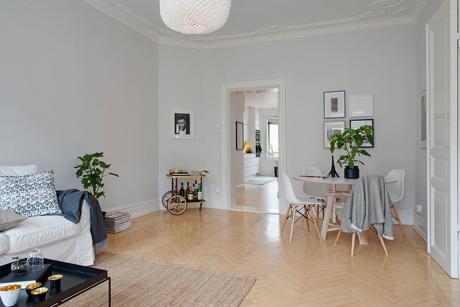 Интерьер минимализм в квартире в серых тонах