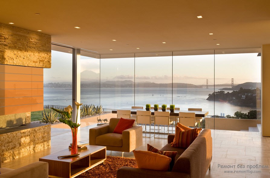 Современное применение стекла в интерьере и дизайне квартиры
