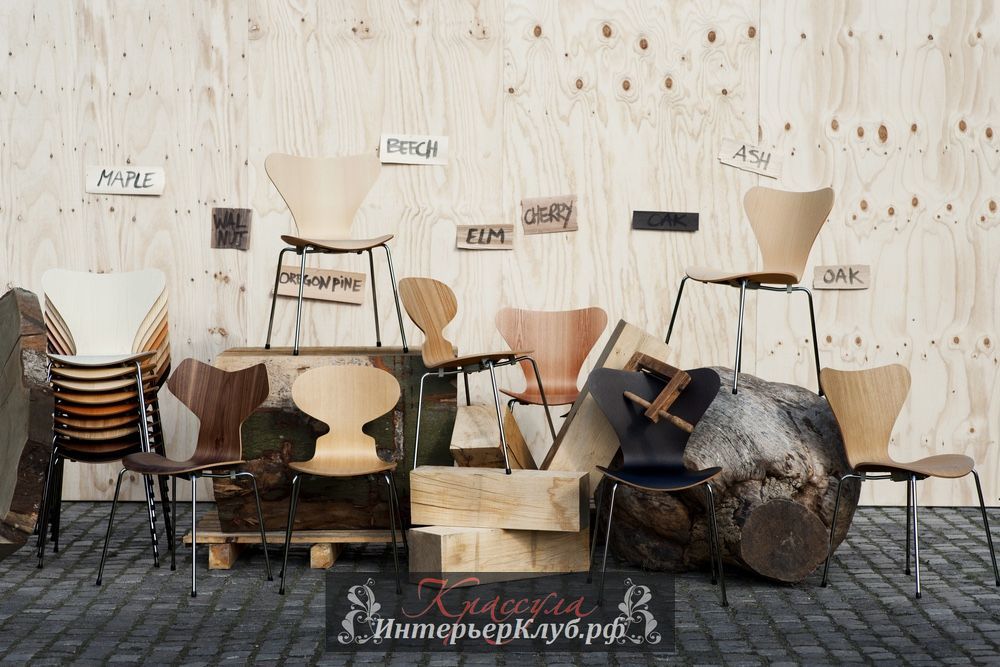 10 Культовая мебель 20 века, знаменитая дизайнерская мебель 20 века, стулья Арне Якобсен, Stacking-chairs-by-Arne-Jacobsen