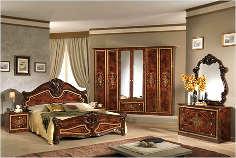 Спальня в классическом стиле в интерьере