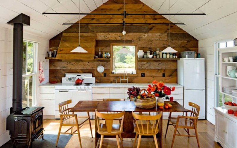 Дизайн летней кухни в частном доме и на даче: фото интерьера и внутренней отделки