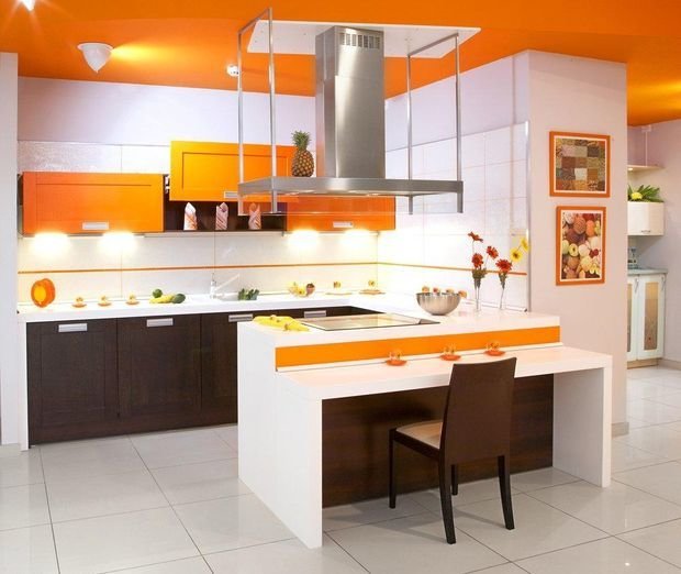 Фотография: Планировки в стиле , Кухня и столовая, Декор интерьера, Квартира, Дом, Декор, Оранжевый – фото на InMyRoom.ru