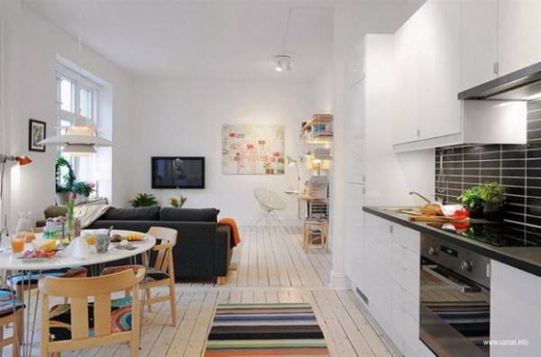 Цветовое решение в дизайне однокомнатной квартиры