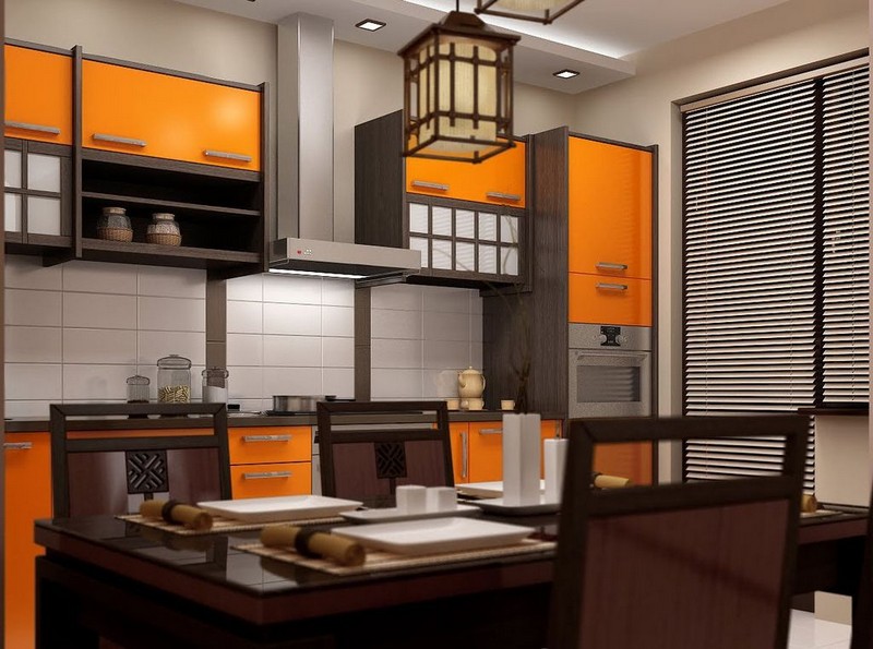 Кухня с темной столешницей в зависимости от цвета кухонного гарнитура (96+фото)