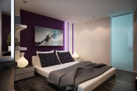 Для дизайна маленькой и стильной спальни необходимо правильно подбирать цветовую гамму