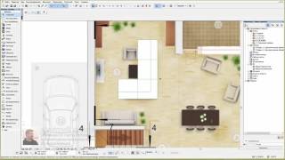 Дизайн дома (квартиры) в Archicad 26/26 - расставляем мебель 4