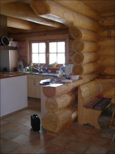 интерьер в деревянном доме