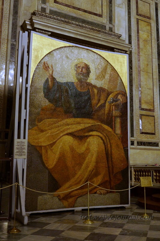 Святой Петр, мозаика в Исаакиевском соборе (собор преподобного Исаакия Далматского), Санкт-Петербург