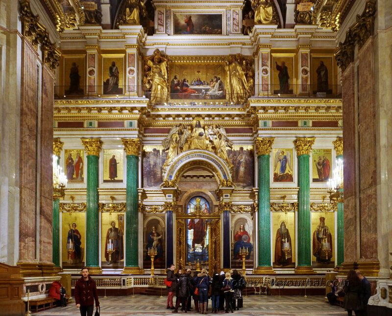 Главный иконостас и царские врата, Исаакиевский собор (собор преподобного Исаакия Далматского), Санкт-Петербург
