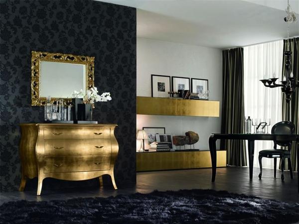 Золота не может быть много: мебель в стиле ар-деко. Фото с сайта designadvice.ru