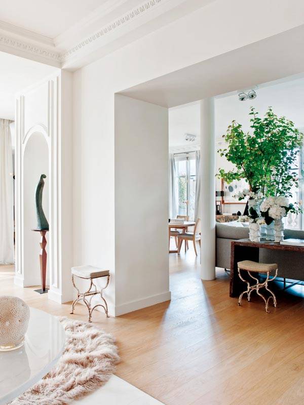Красивый дизайн интерьера квартиры в Париже (фото)