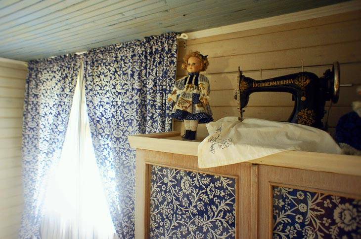 интерьер спальни в деревенском стиле фото