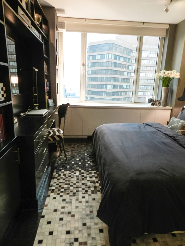 Спальня холостяцкой квартиры на Манхэттене