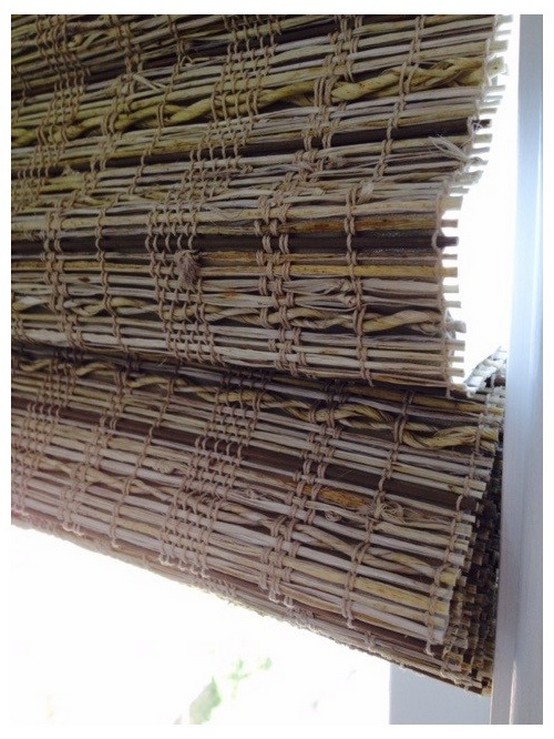бамбуковые шторы в морском стиле