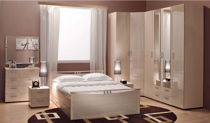 Модульная мебель для спальни - наиболее выигрышный вариант для небольших городских квартир. 