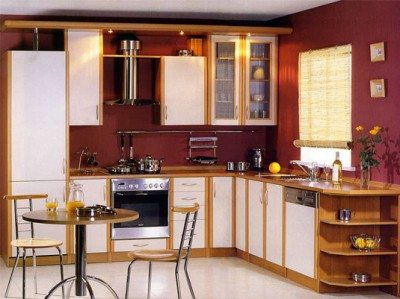 Светлая мебель – лучшее решение в оформлении кухни