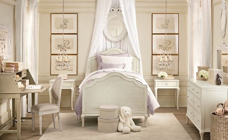 Детская спальня для девочки – нежнейшая классика, достойная юной принцессы!