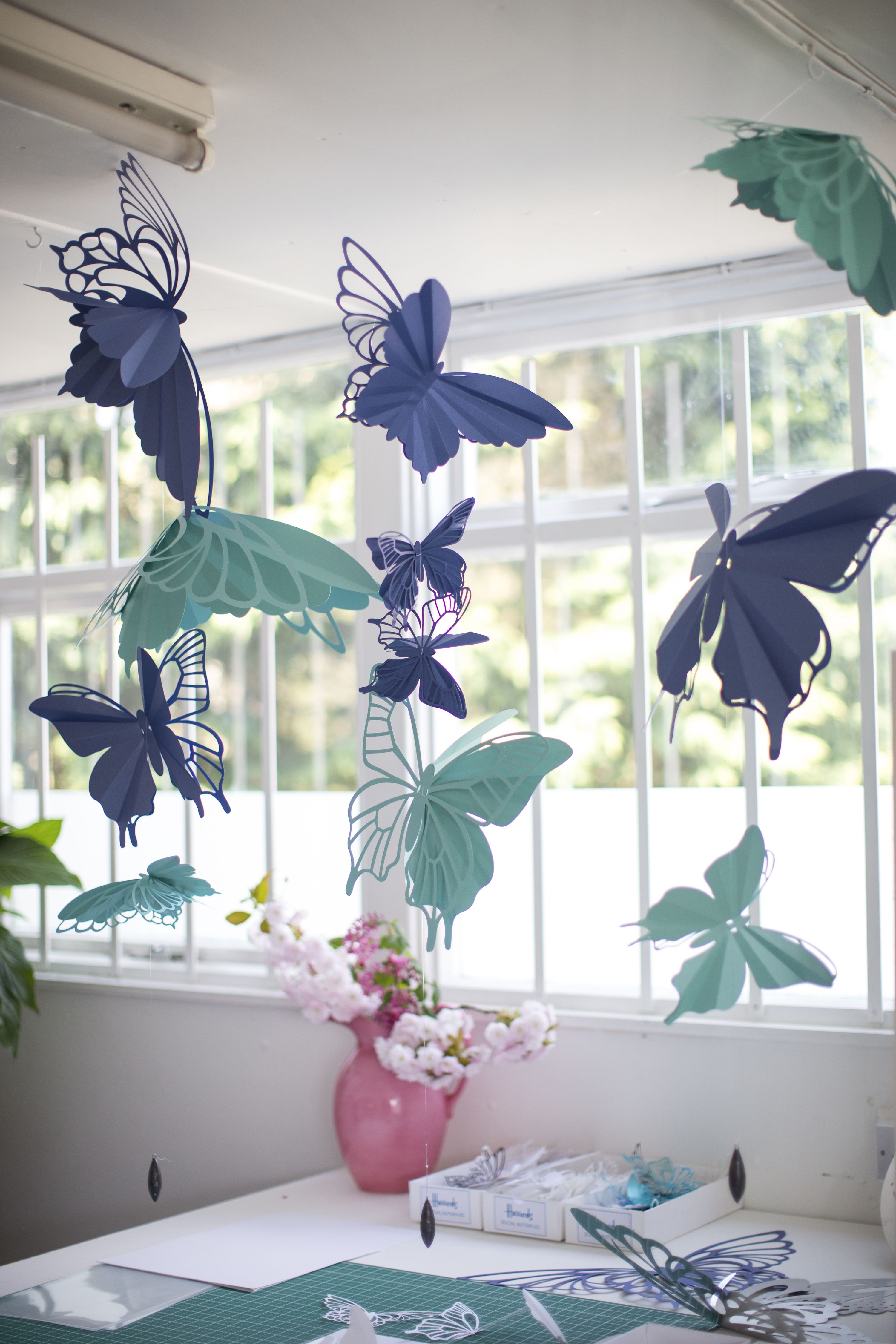 Бабочки из картона для декора