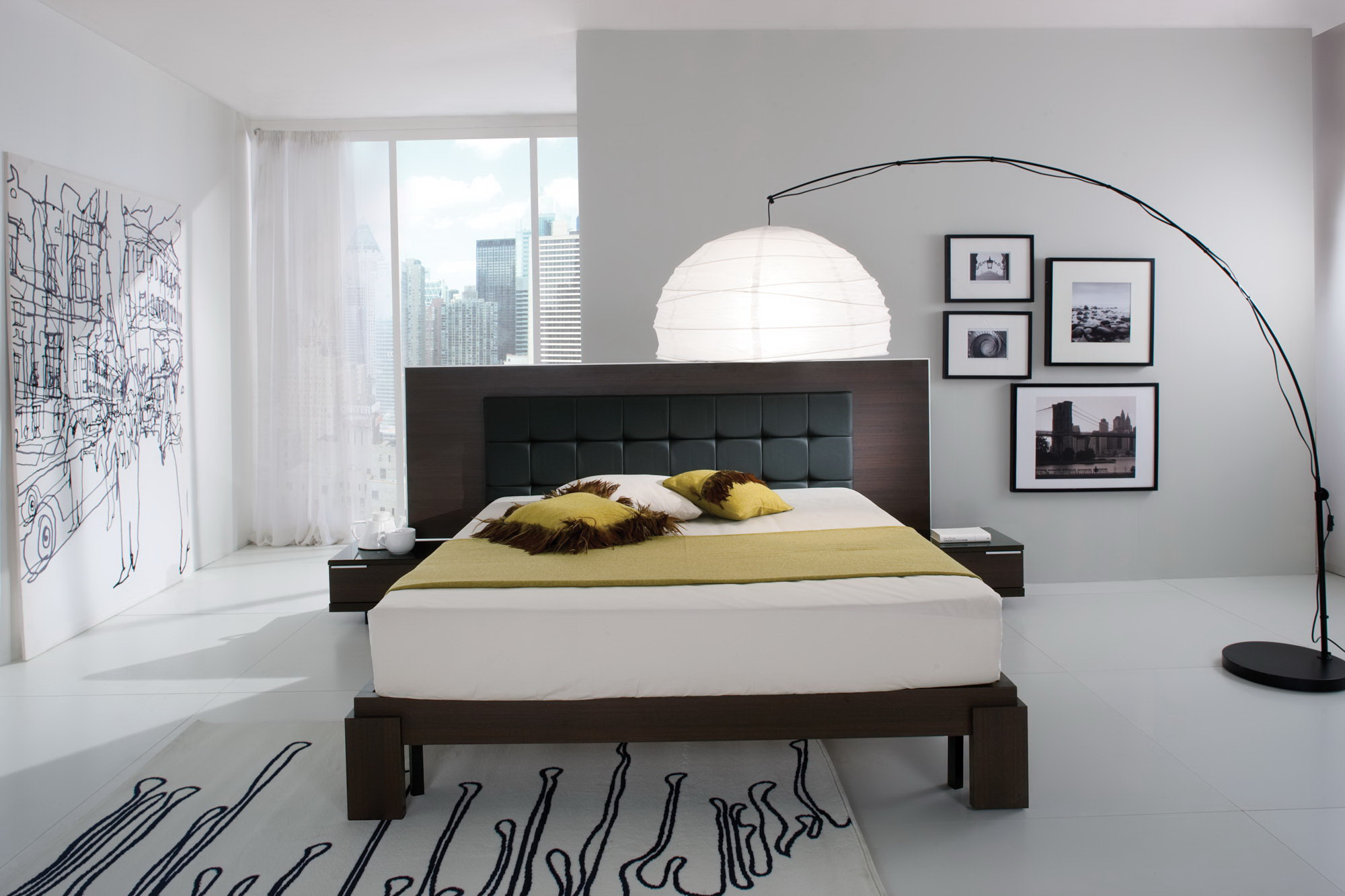 Мебель в стиле модерн в спальне