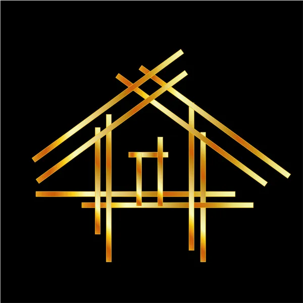 Эмблема дома недвижимости Лицензионные Стоковые Векторы