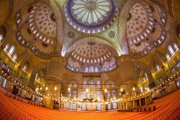 Синяя мечеть в Стамбуле, внутреннем представлении — стоковое фото