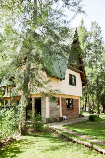 Сельский дом в лесу — стоковое фото