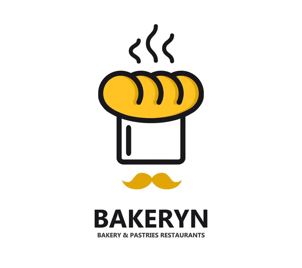 Векторный логотип для пекарен и ресторанов — стоковый вектор