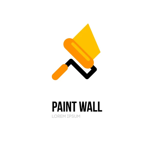 Paint roller logo icon Лицензионные Стоковые Иллюстрации