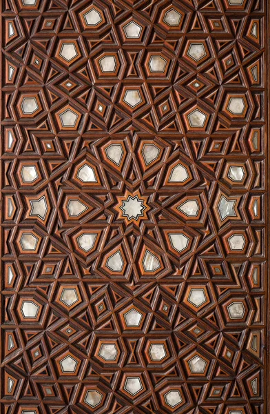 Коричневый орнамент в Исламской — стоковое фото