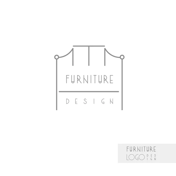 Furniture design and chair model Векторная Графика