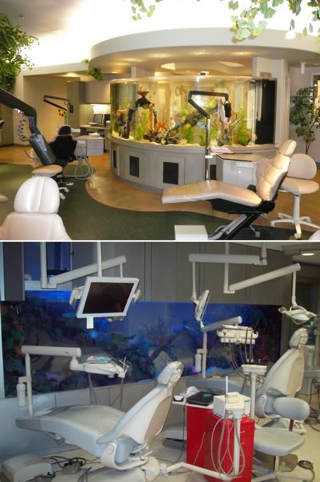 Стоматологический кабинет с аквариумом