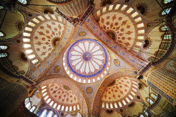 Голубая мечеть потолок — стоковое фото