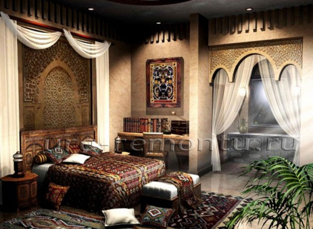 Подбираем текстиль для спальни в марокканском стиле