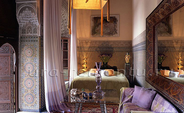 Отделка спальни в марокканском стиле