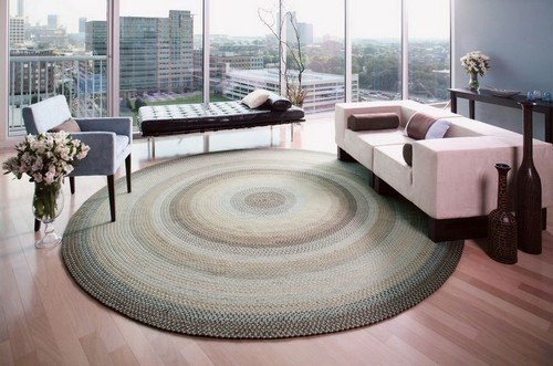 Плетеные коврики в современном интерьере